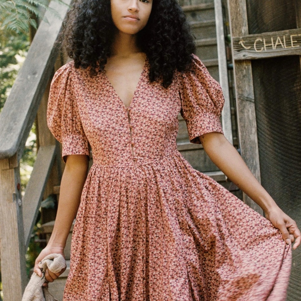Christy Dawn Marie dress, Leaf Dot Rooibos